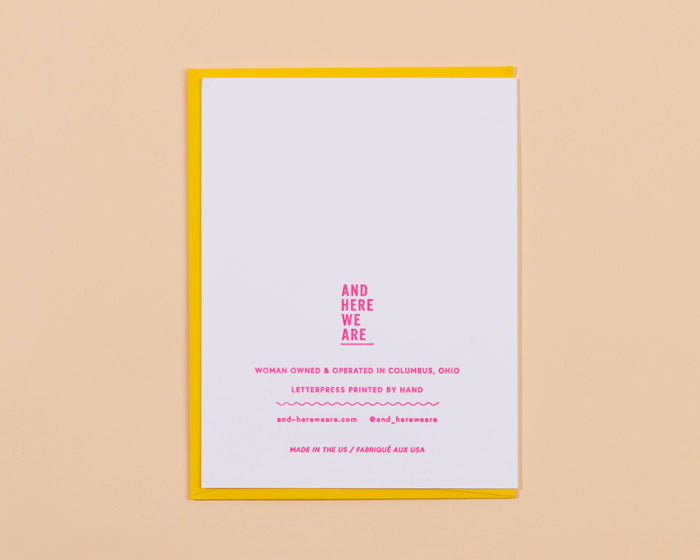 Like a Mother Mother's Day Letterpress Greeting Card