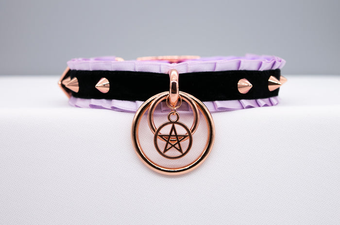 Limited Edition - Witchy Black and Lilac BDSM Collar