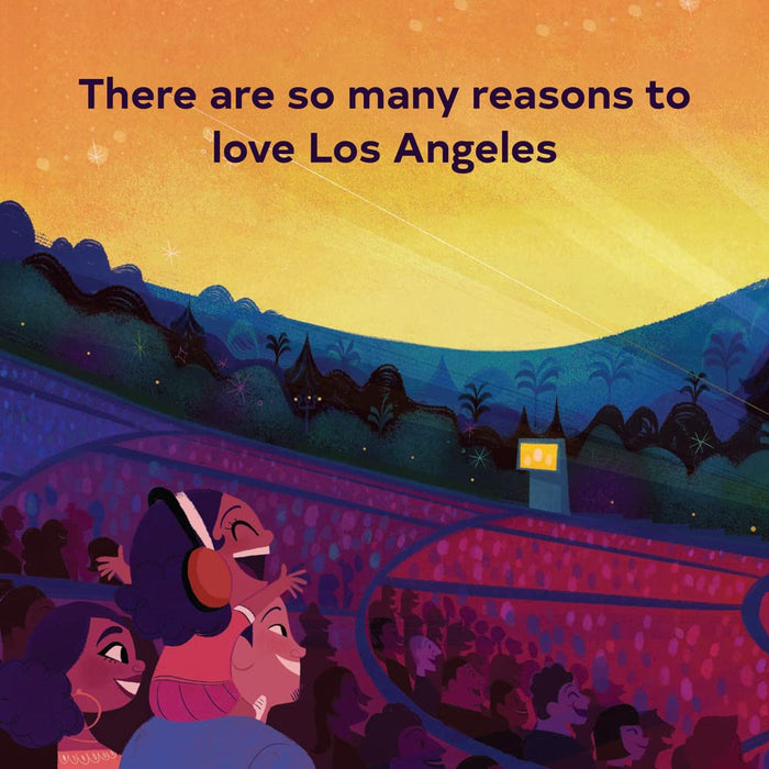 Sample page of book with text 'There are so many reasons to love Los Angeles'