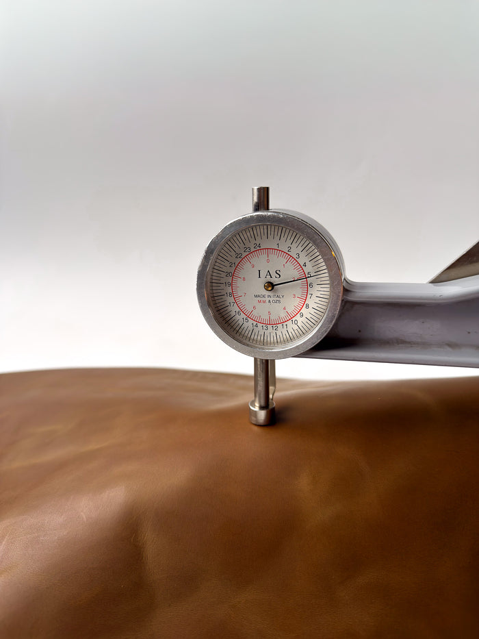 Luggage Crazy Horse Leather, 12 × 24 in surface detail showing texture and finish