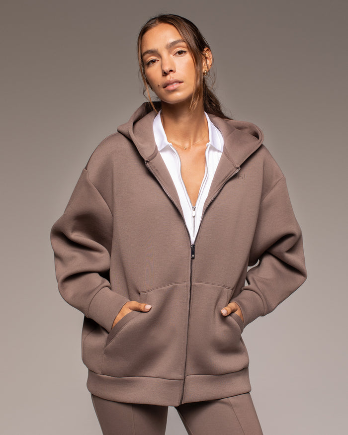 Luna Oversized Hoodie - Deep Taupe