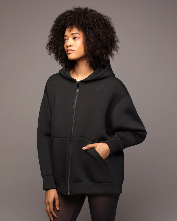 Luna Oversized Hoodie - Black