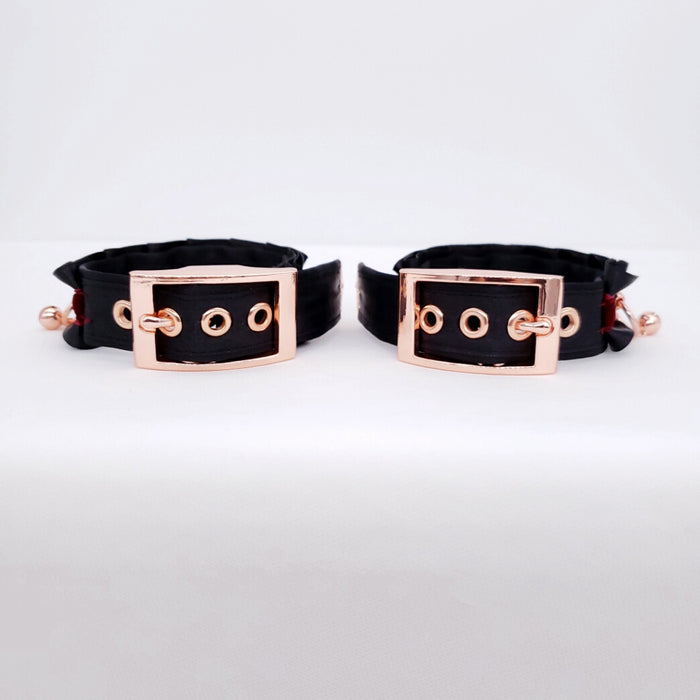 Luxury Black & Maroon Velvet Cuffs