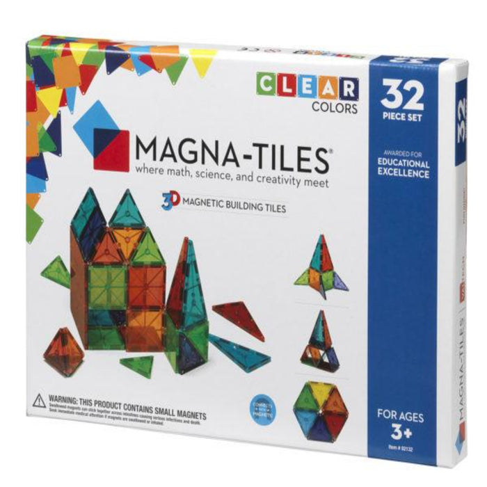 Magna Tiles Clear Colors Building Tiles