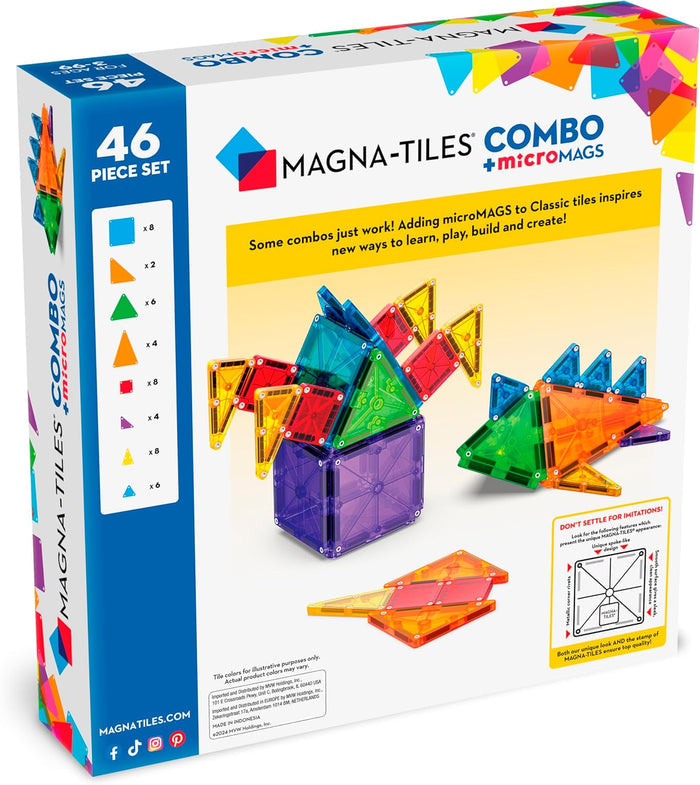 Magna Tiles Combo + microMAGS 46 Piece Set