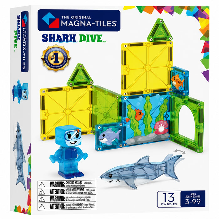 Magna Tiles Shark Dive 13 Piece Set