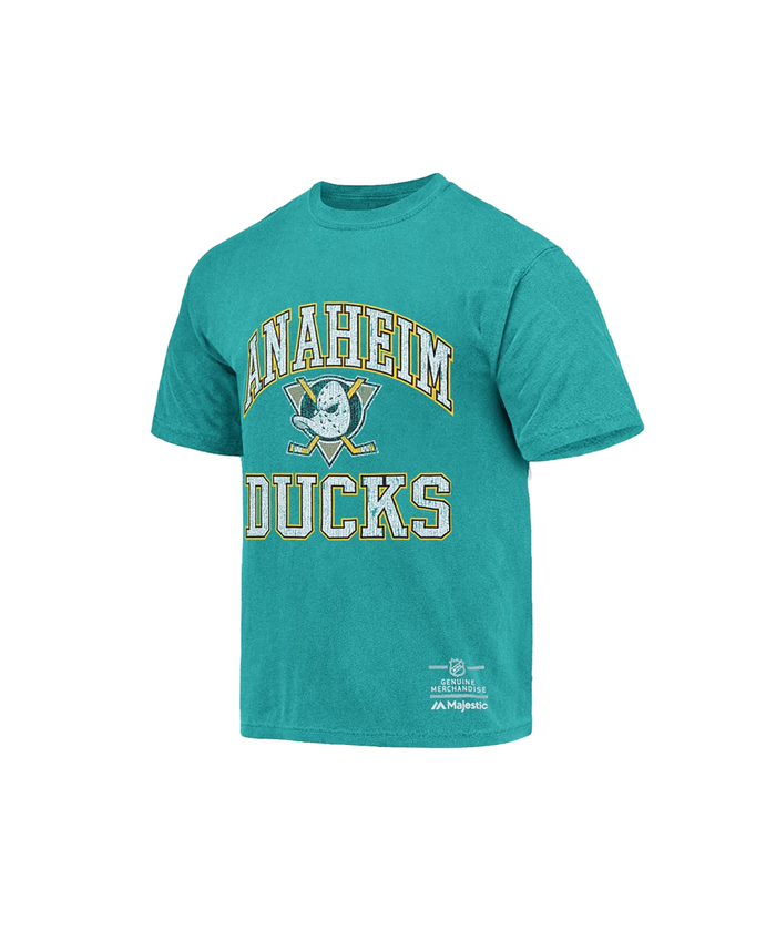 Majestic Anaheim Mighty Ducks Ivy Arch Vintage Tee (Faded Teal)