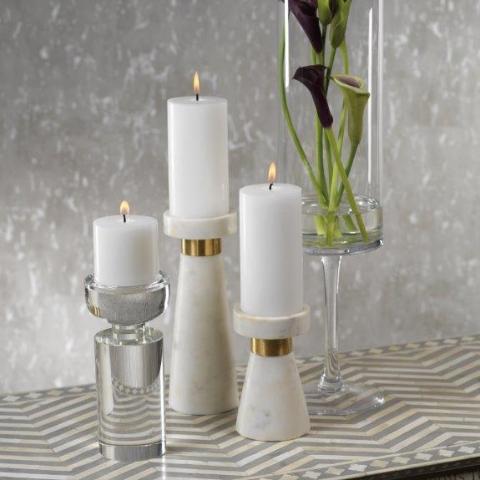 Marmo Marble Pillar Holder - Candle Holders by Carlyle Avenue