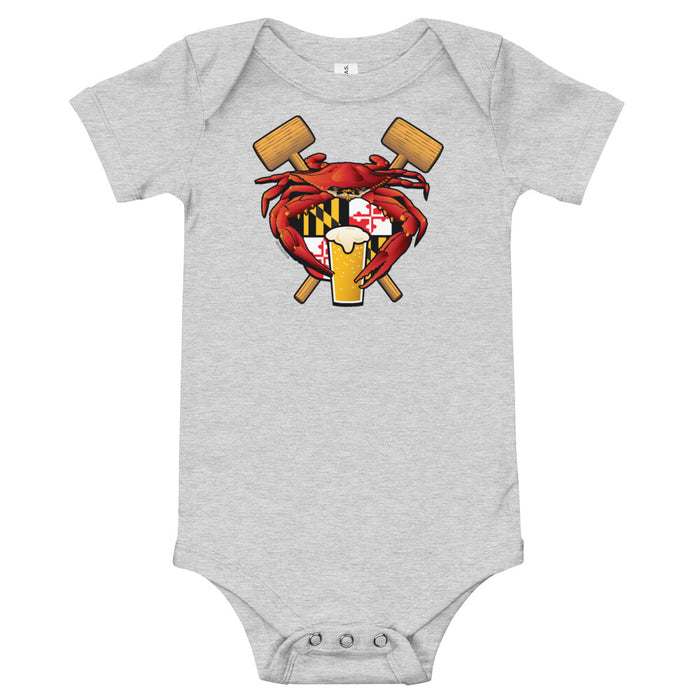 Maryland Crab Feast Crest - Baby Onesie