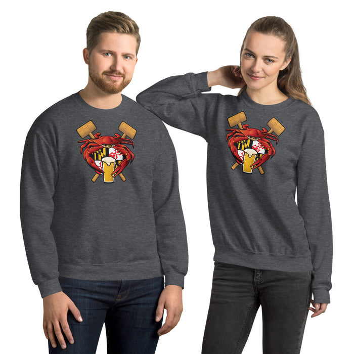 Maryland Crab Feast Crest - Unisex Sweatshirt