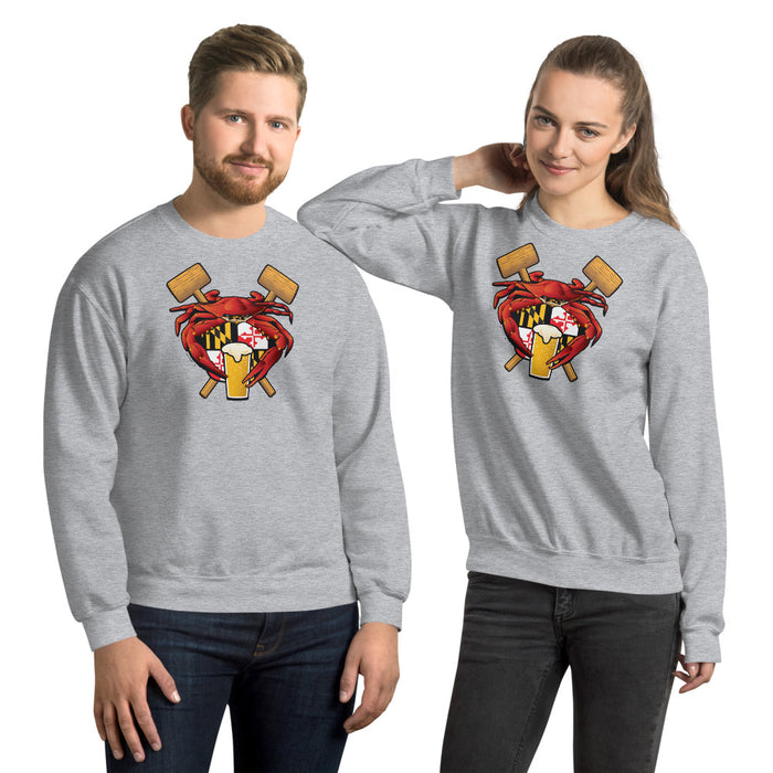 Maryland Crab Feast Crest - Unisex Sweatshirt