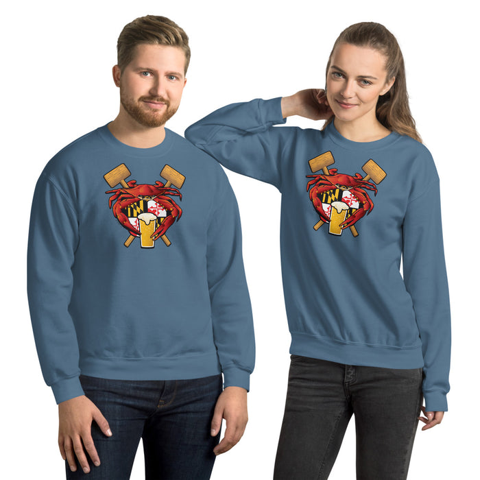 Maryland Crab Feast Crest - Unisex Sweatshirt