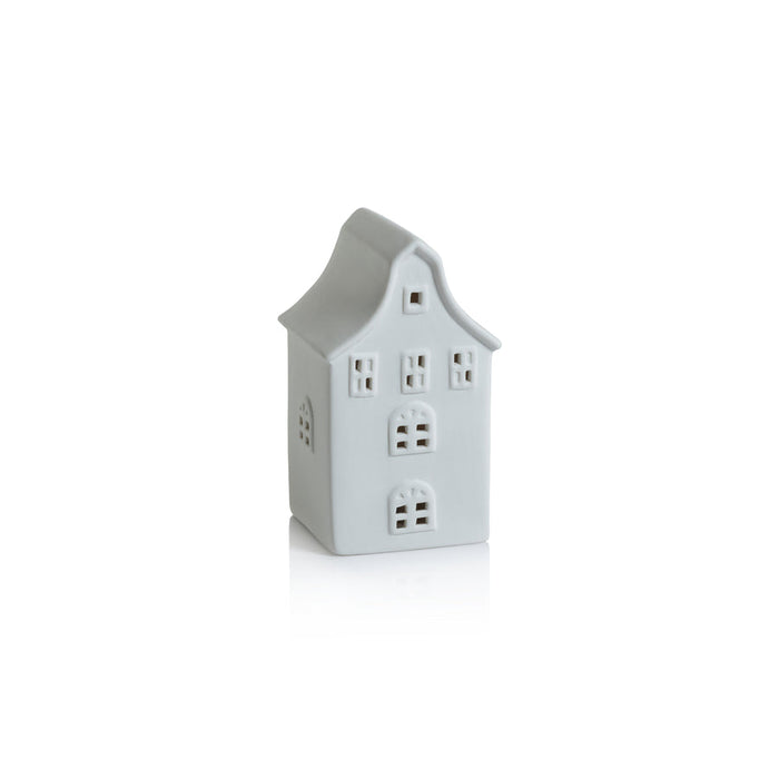Swiss Mountain LED Porcelain House - Matte White - Christmas Decor by Carlyle Avenue