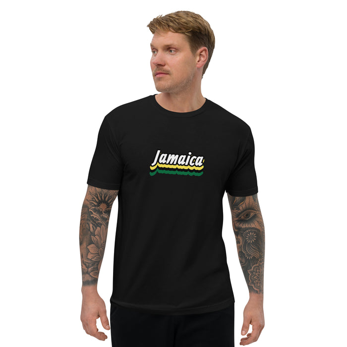 Men's Jamaica Graphic Form-fitting T-shirt - Bloom Seventy Seven