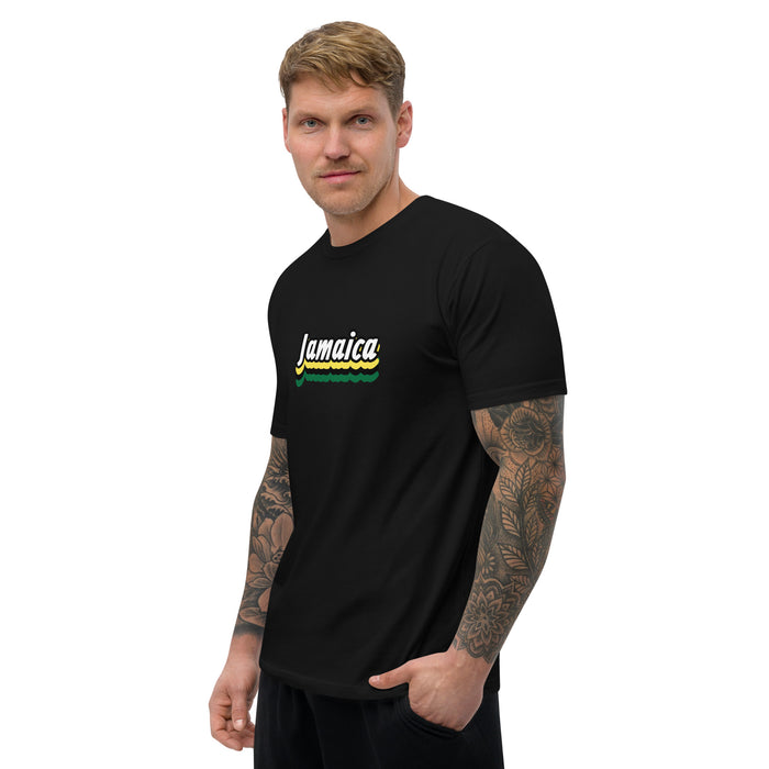 Men's Jamaica Graphic Form-fitting T-shirt - Bloom Seventy Seven