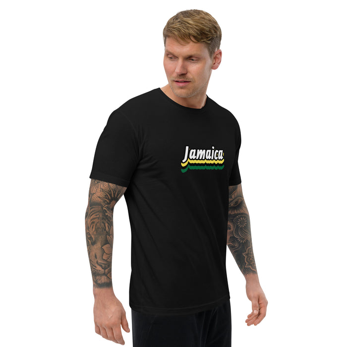 Men's Jamaica Graphic Form-fitting T-shirt - Bloom Seventy Seven