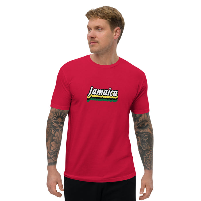 Men's Jamaica Graphic Form-fitting T-shirt - Bloom Seventy Seven