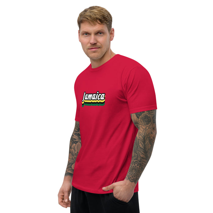 Men's Jamaica Graphic Form-fitting T-shirt - Bloom Seventy Seven