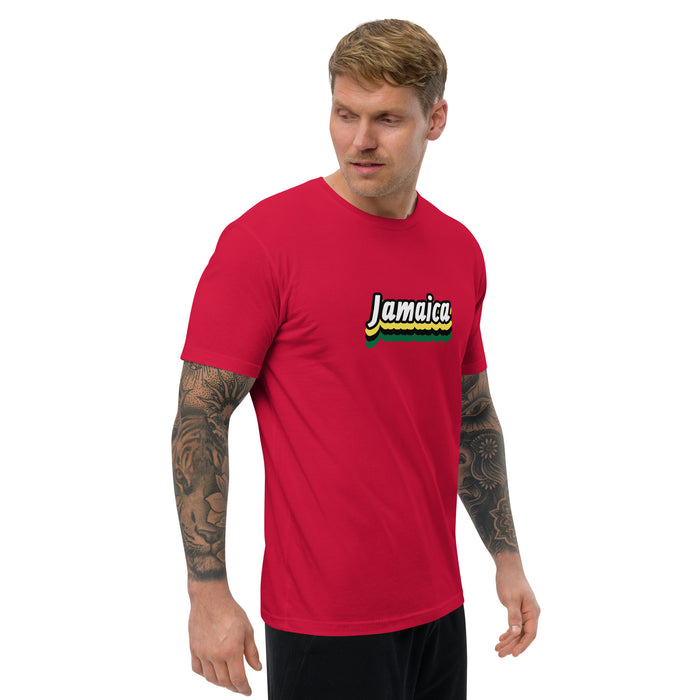 Men's Jamaica Graphic Form-fitting T-shirt - Bloom Seventy Seven