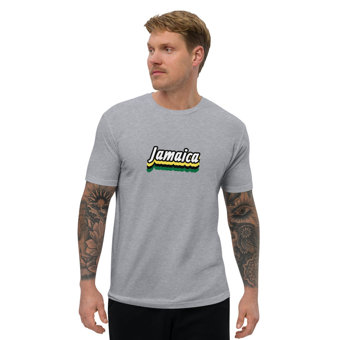 Men's Jamaica Graphic Form-fitting T-shirt - Bloom Seventy Seven