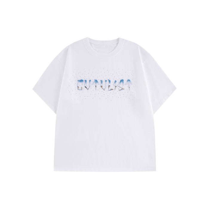 Metallic Logo Crystal Tee