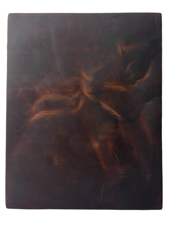 Mocha Crazy Horse Leather, 8.5 × 11 in shown in a full product view