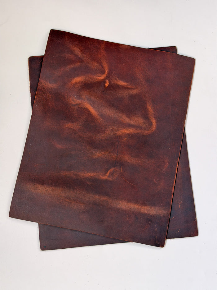 Mocha Crazy Horse Leather, 8.5 × 11 in alternate view showing color and surface finish