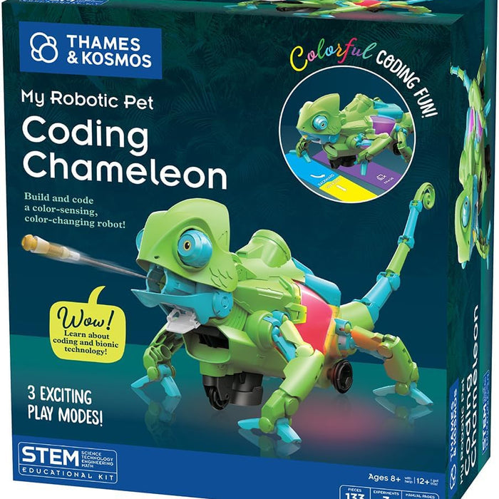 Box of Thames & Kosmos My Robotic Pet Coding Chameleon educational kit