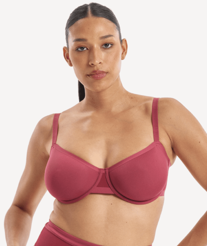 Nala Bio Balconette Bra - Burnt Fig