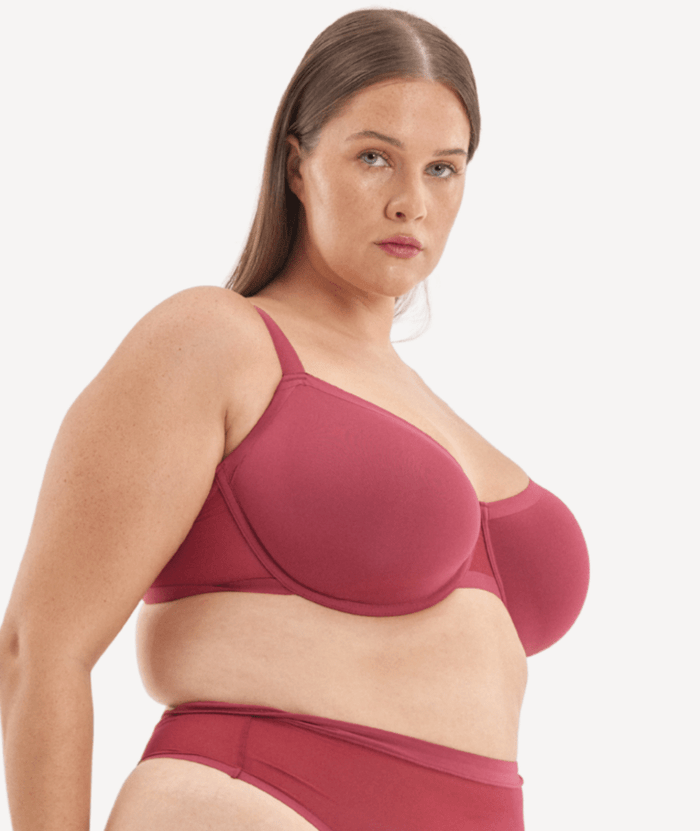 Nala Bio Balconette Bra - Burnt Fig