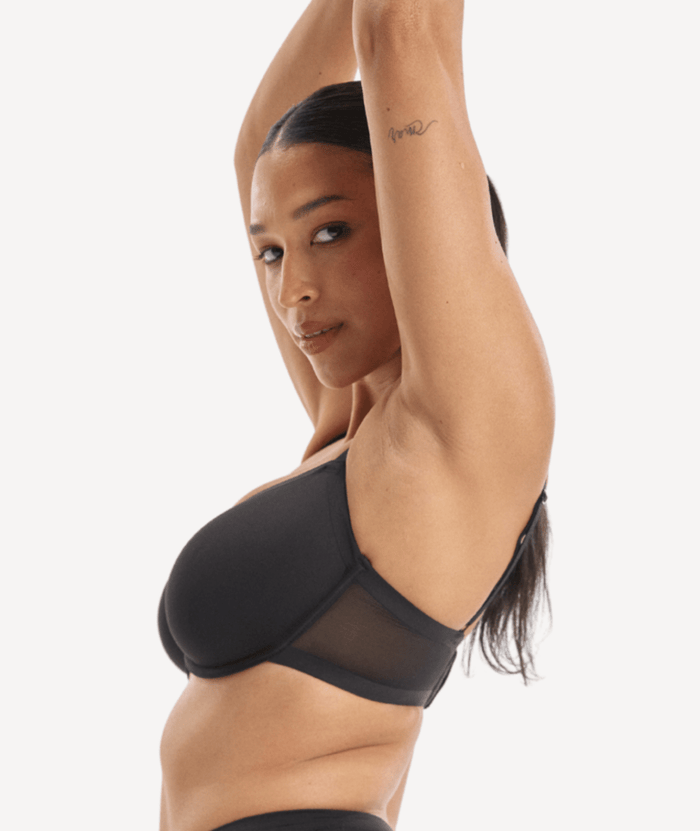 Nala Bio Balconette Bra - Licorice