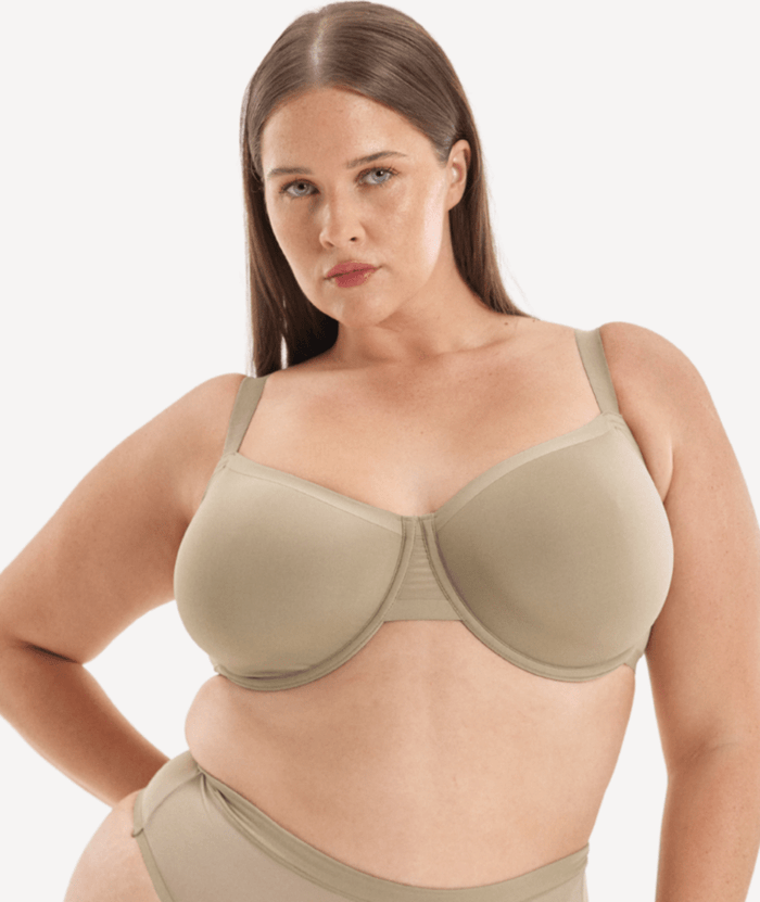 Nala Bio Balconette Bra - Porcini Mushroom