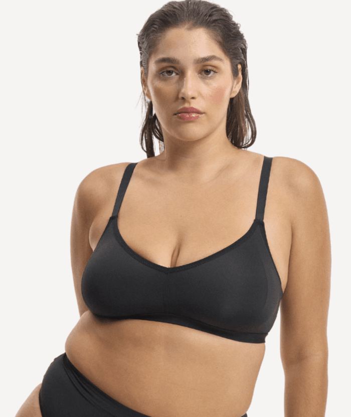 Nala Bio Comfort Wirefree Bralette - Licorice