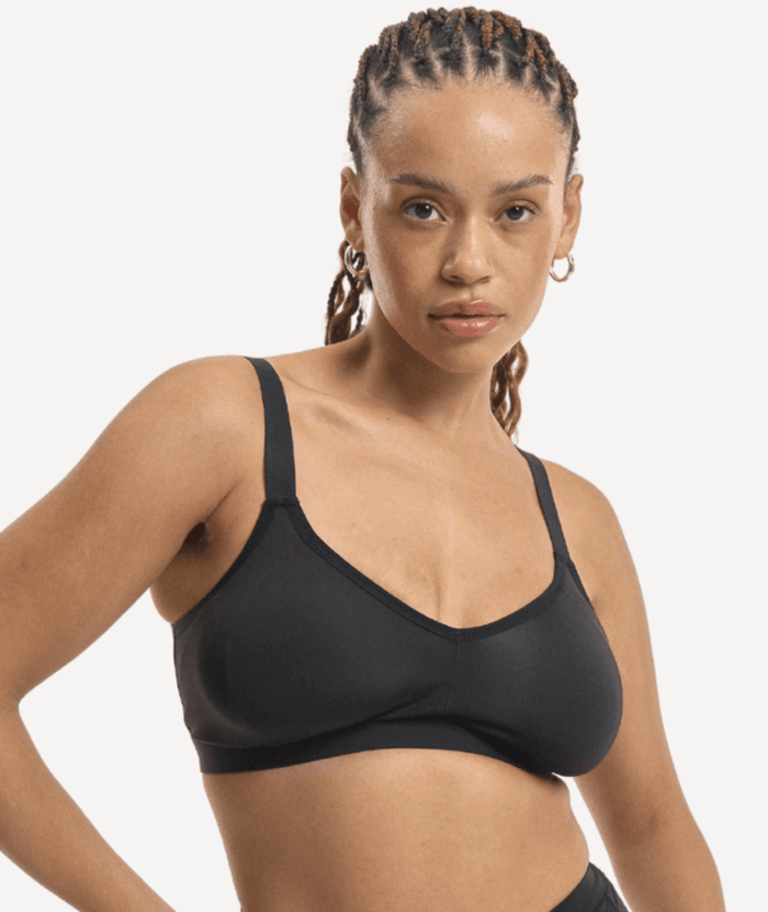 Nala Bio Comfort Wirefree Bralette - Licorice