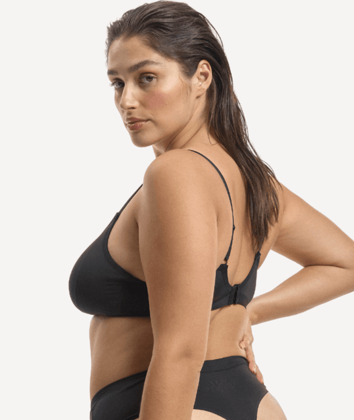 Nala Bio Comfort Wirefree Bralette - Licorice