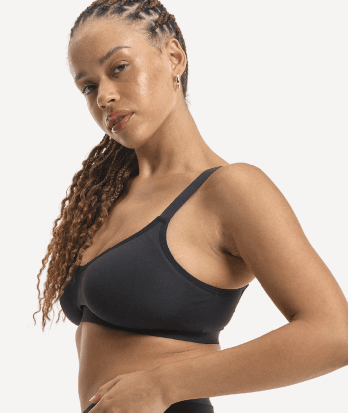 Nala Bio Comfort Wirefree Bralette - Licorice