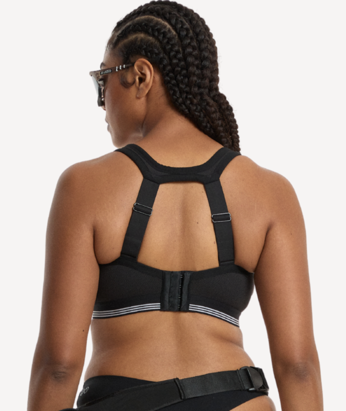 Nala High Impact Wirefree Sports Bra - Licorice/Snow Cone