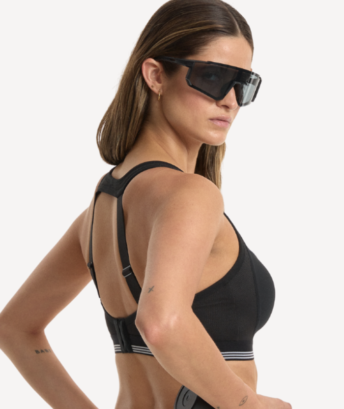 Nala High Impact Wirefree Sports Bra - Licorice/Snow Cone