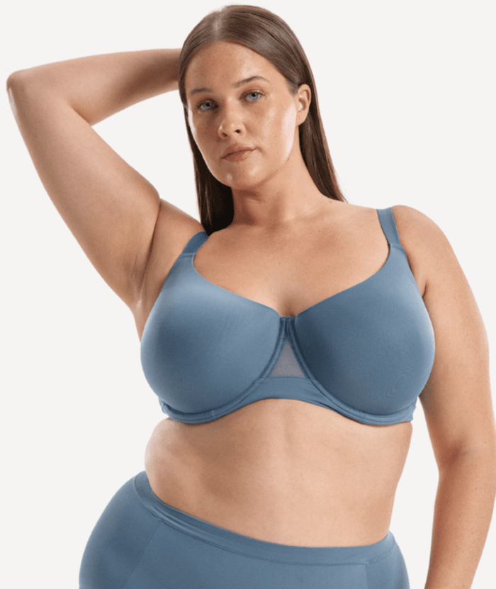 Nala Knockout Padded T-shirt Bra - Blue Steel