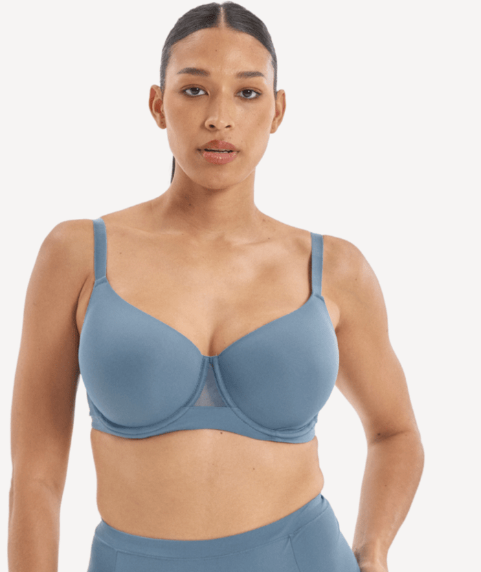 Nala Knockout Padded T-shirt Bra - Blue Steel