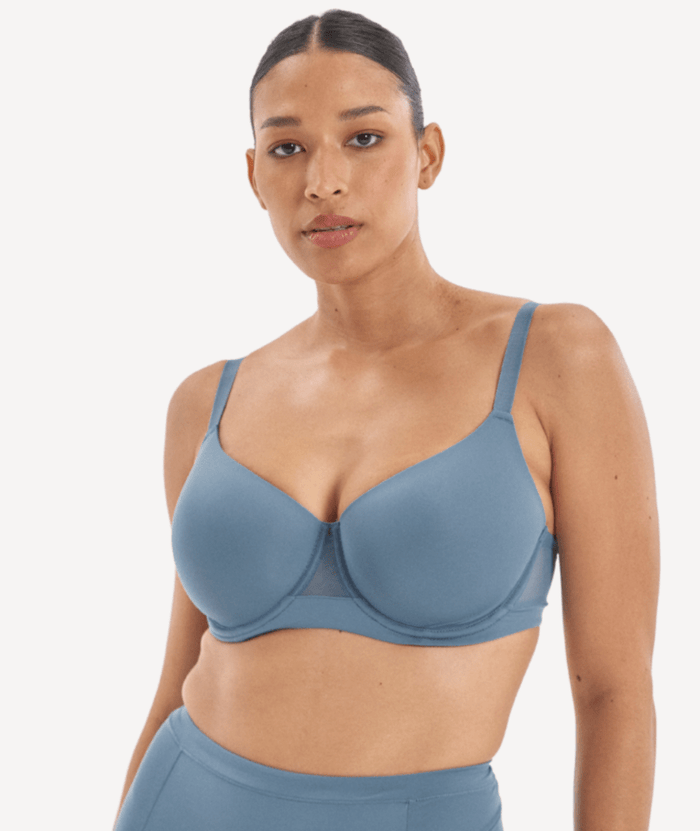 Nala Knockout Padded T-shirt Bra - Blue Steel