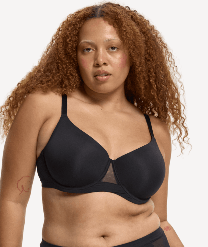 Nala Knockout Padded Tshirt Bra - Licorice