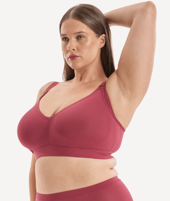 Nala Maternity Comfort Wirefree Bralette Bra - Burnt Fig