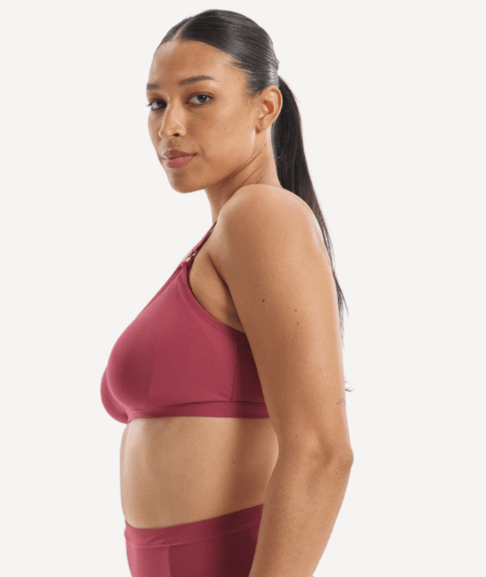 Nala Maternity Comfort Wirefree Bralette Bra - Burnt Fig