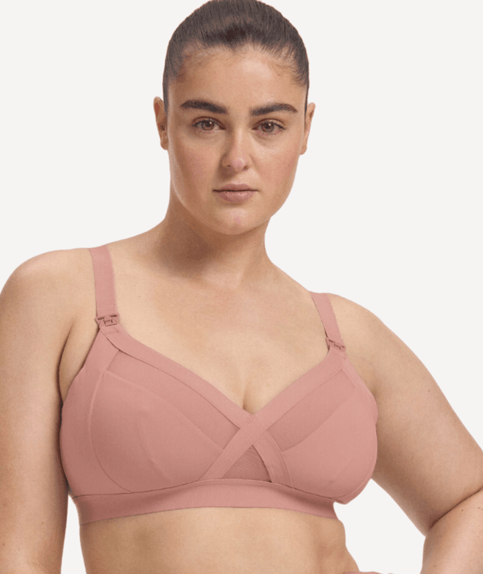 Nala Maternity Support Wirefree Bralette - Desert Dust