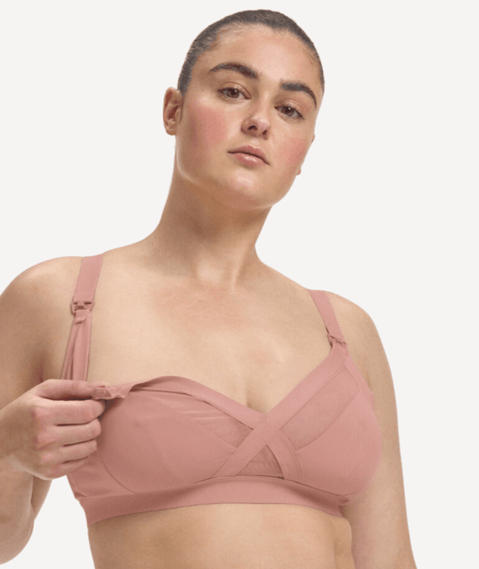 Nala Maternity Support Wirefree Bralette - Desert Dust