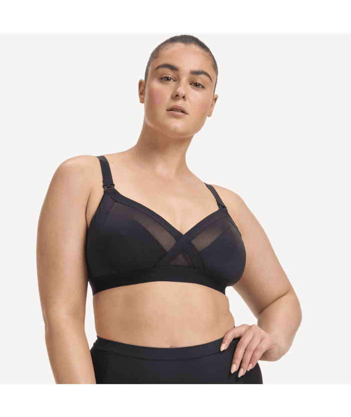 Nala Maternity Support Wirefree Bralette - Licorice