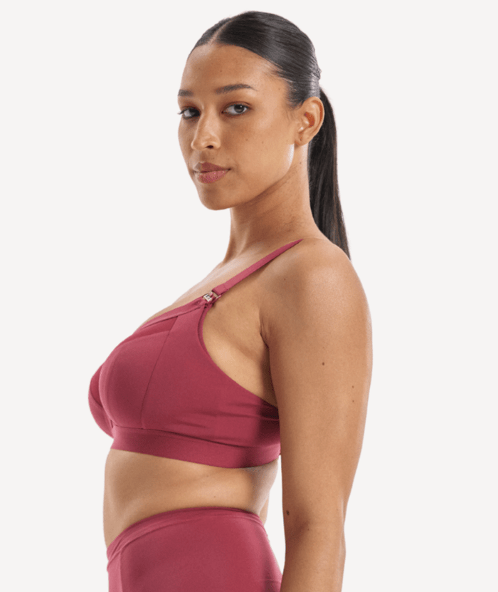 Nala Maternity Support Wirefree Bralette Bra - Burnt Fig
