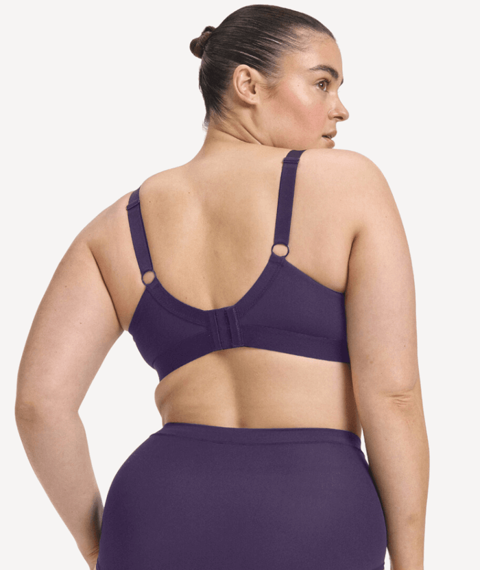 Nala Maternity Support Wirefree Bralette Bra - Mulberry