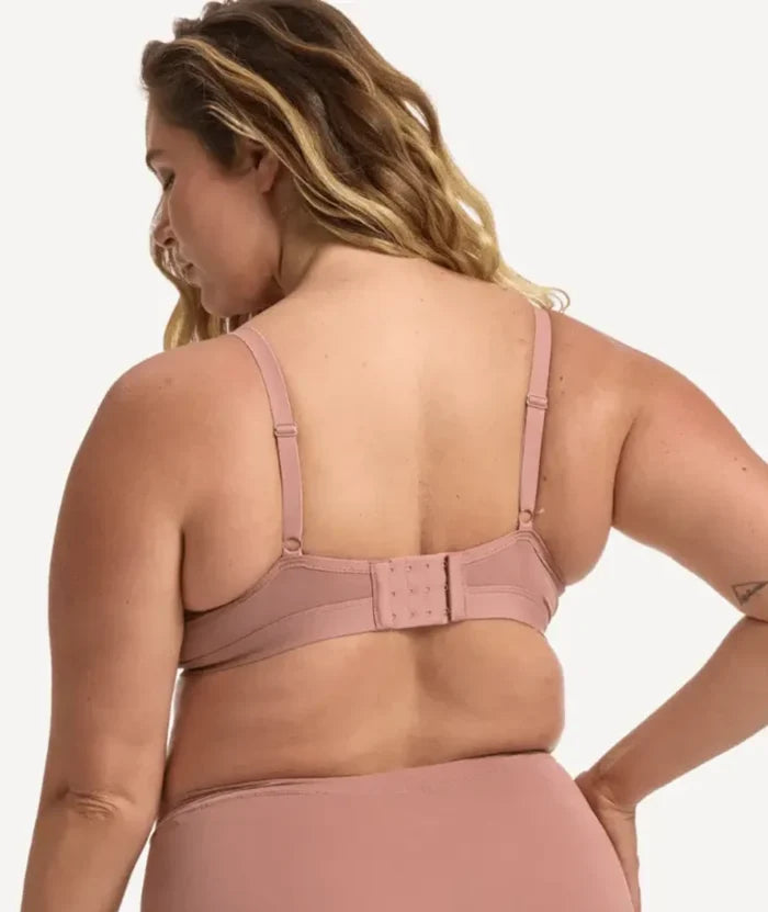 Nala Mesh Comfort Wirefree Bralette Bra - Desert Dust